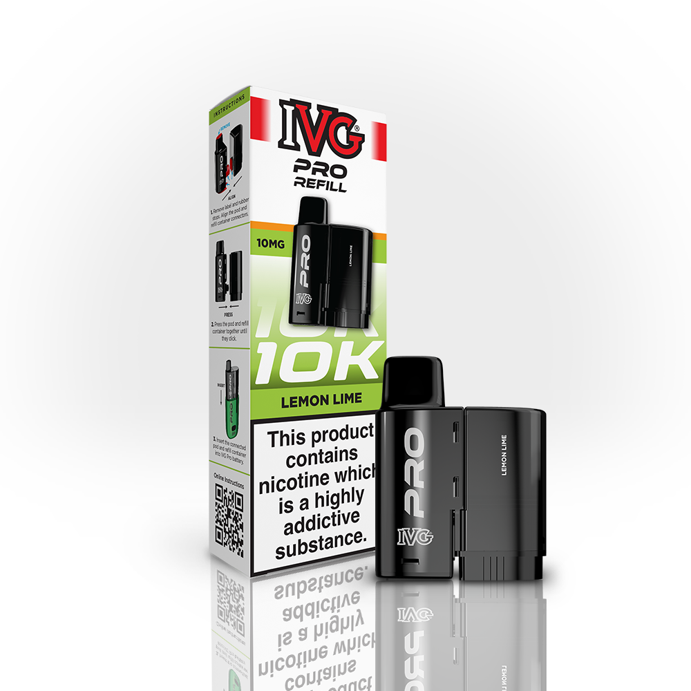 IVG PRO Lemon Lime 10mg Refill Pod