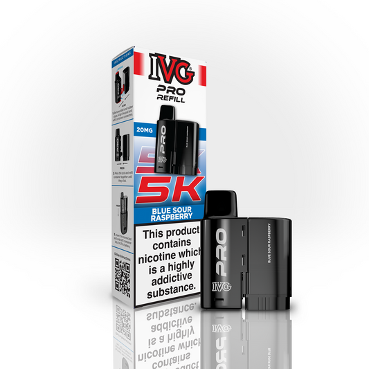 IVG PRO 5K Blue Sour Raspberry Refill Pod