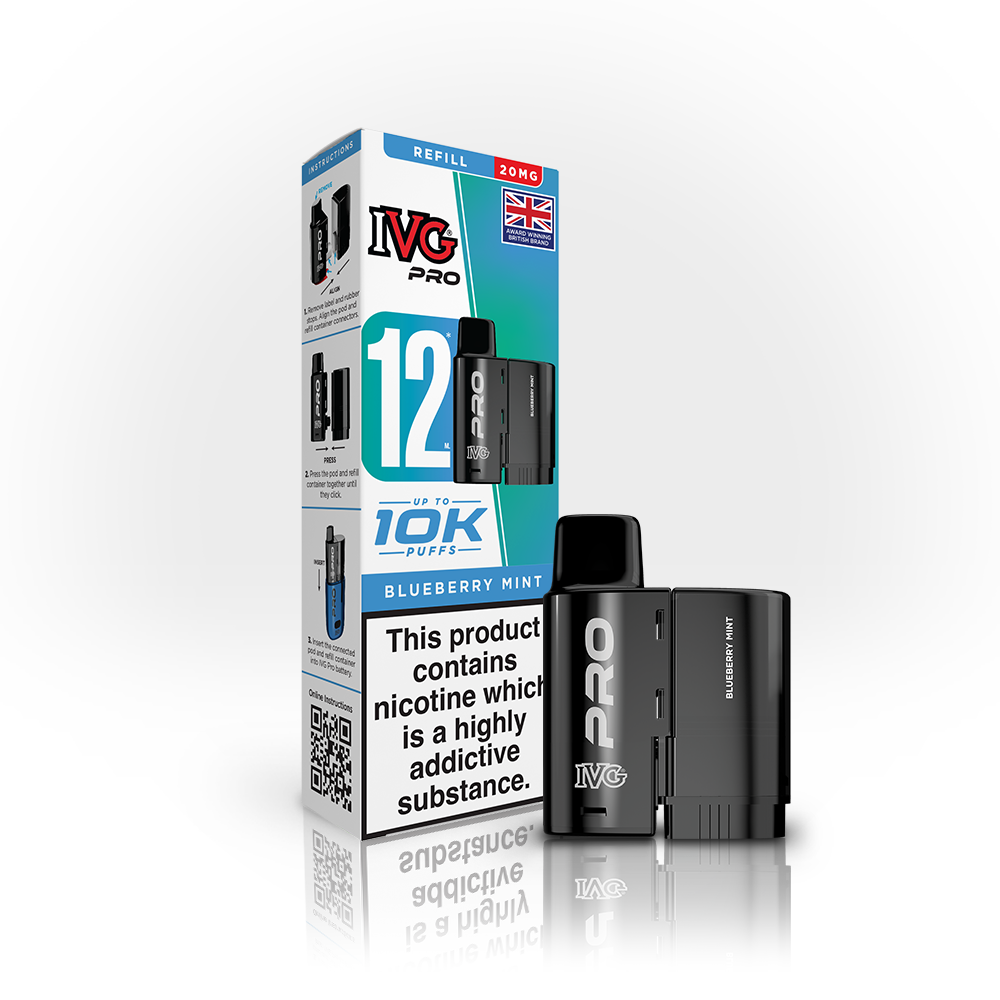 IVG PRO Blueberry Mint REFILL Vaporizers & Electronic Cigarettes IVG