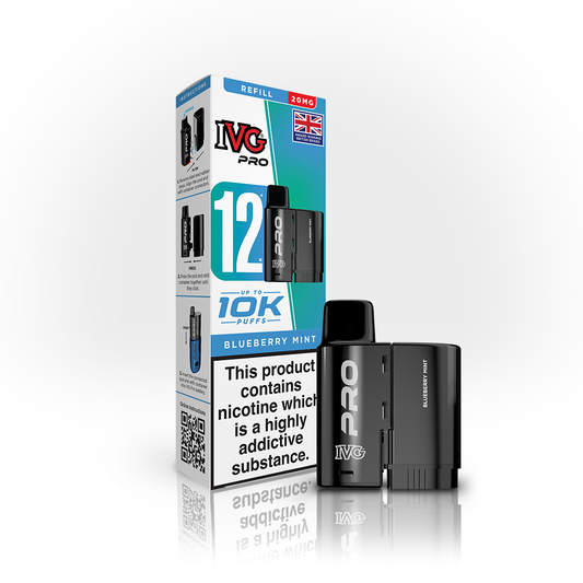 IVG Pro Blueberry Mint Refill Vaporizers & Electronic Cigarettes IVG