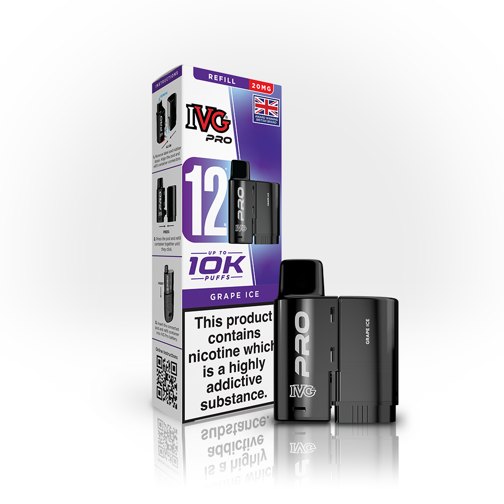 IVG PRO Grape Ice REFILL Vaporizers & Electronic Cigarettes IVG