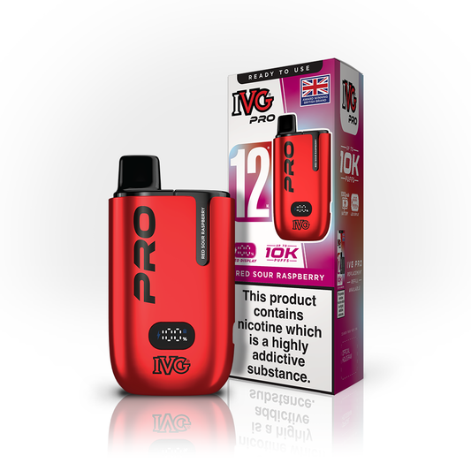 IVG Pro Red Sour Raspberry Kit Vaporizers & Electronic Cigarettes IVG