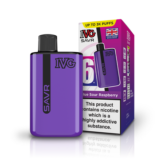 IVG SAVR Blue Sour Raspberry Vaporizers & Electronic Cigarettes IVG