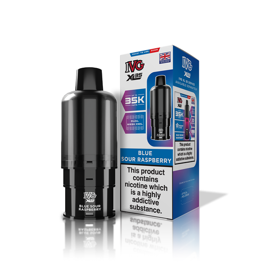 IVG XL35 Blue Sour Raspberry Refill Pod Vaporizers & Electronic Cigarettes IVG