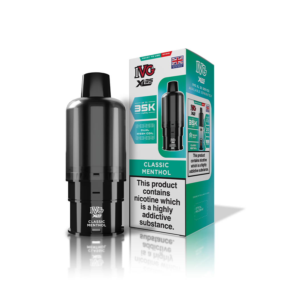IVG XL35 Classic Menthol Refill Pod Vaporizers & Electronic Cigarettes IVG