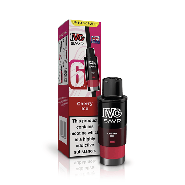 Cherry Ice IVG SAVR Prefilled Vape Pod | Up to 3k Puffs
