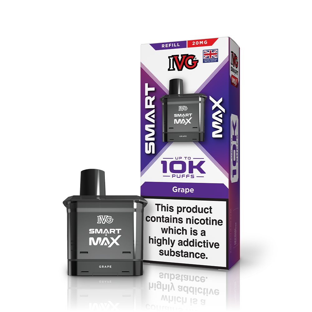 IVG SMART MAX Grape Refill Pod Vaporizers & Electronic Cigarettes IVG