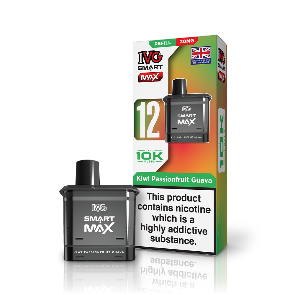 IVG SMART MAX Kiwi Passionfruit Guava Refill Pod Vaporizers & Electronic Cigarettes IVG