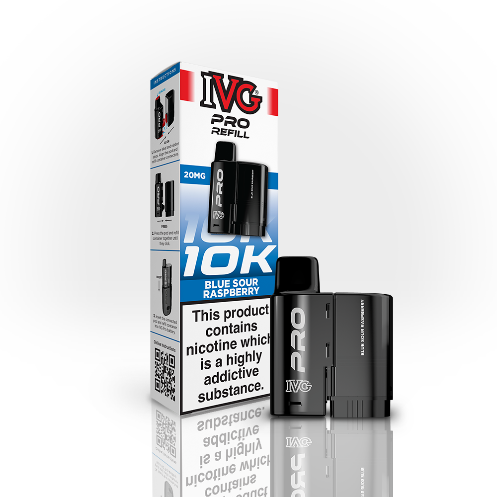 IVG PRO Blue Sour Raspberry 20mg Refill Pod